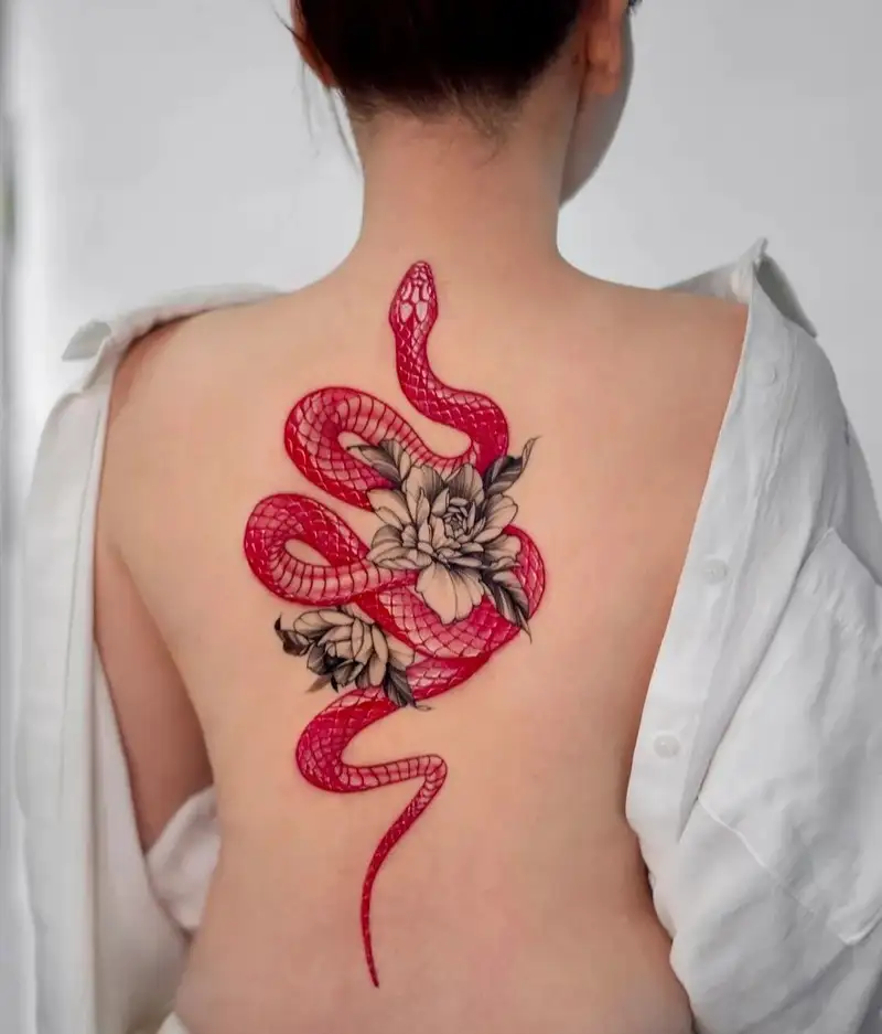 tattoo hình xăm con rắn đẹp sắc nét ấn tượng