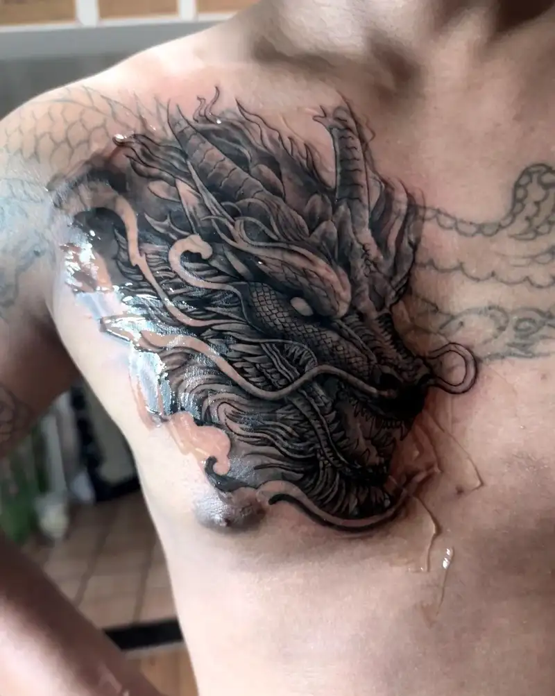 ý tưởng hình xăm con rồng cho nam cá tính